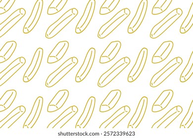 French fries simple minimalist and cute seamless pattern - Pommes frites doodle pattern. For packaging and banner design. Fry potato. Fast food design
