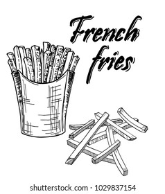 French fries sketch.