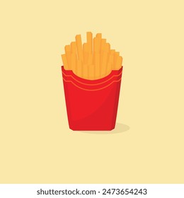 French fries in a small box