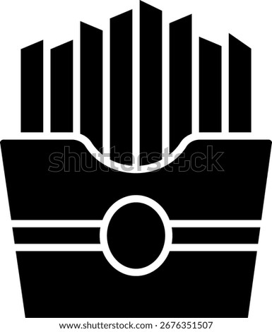 French Fries in Takeout Container Icon