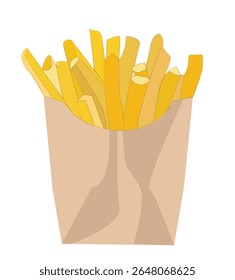 French fries. This is a potato fries or French fries in a red cup