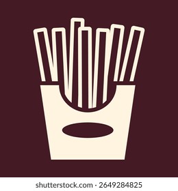 French Fries moda vetor arte design aplicado incrível colorido útil ilustration.eps