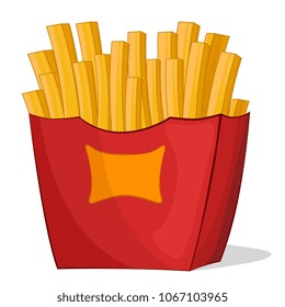 French fries vector
