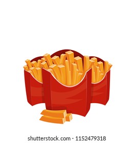 french fries vector
