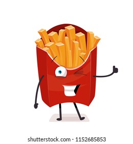 french fries vector