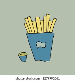 FRENCH FRIES. VECTOR