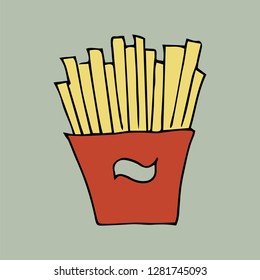 FRENCH FRIES. VECTOR