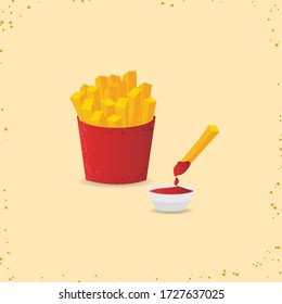 french fries vector - by kantapong