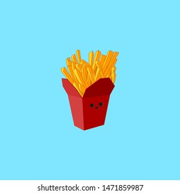 French fries vector design illustration