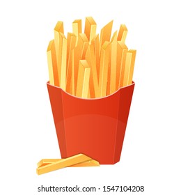 French fries vector design illustration isolated on white background