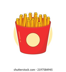 French fries vector design illustration isolated stock vector
