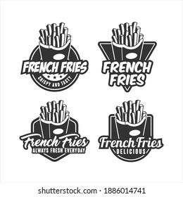 French Fries Vector Design Logo Collection