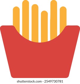 French fries vector design on white background.