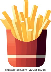 A French fries vector is a graphical representation of a portion of french fries.