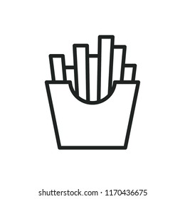 French fries vector icon