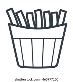French Fries Vector Icon