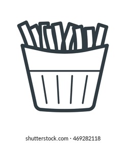 French Fries Vector Icon