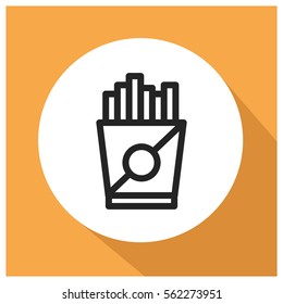 French fries vector icon