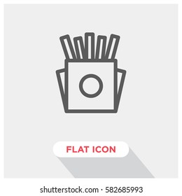 French fries vector icon