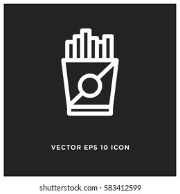 French fries vector icon