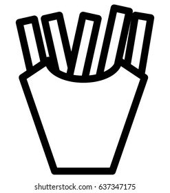 French Fries Vector Icon