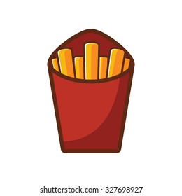 French Fries Vector Illustration