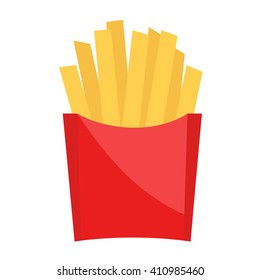 French fries vector illustration