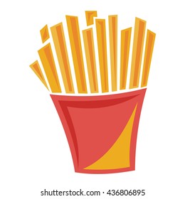French fries. Vector illustration