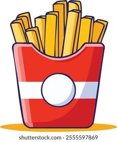 French Fries Vector Illustration – Crispy Snack Design