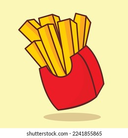 French Fries Vector Illustration files