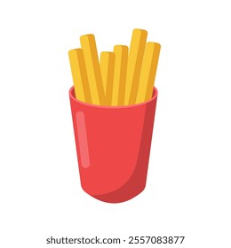 French Fries Vector Illustration. Good for for Restaurant Branding.