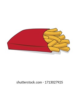 french fries vector template for your needs