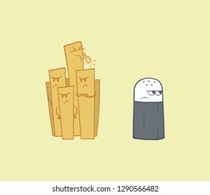 French fries without salt