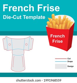 French Frise Die Cut Mold. Potato Die Cut Mold Template