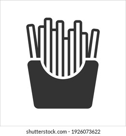 Icono de freír, gráficos vectoriales
