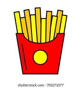 French fryes vector