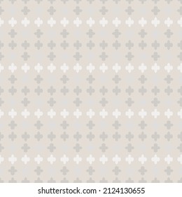 French Gray Geometric Linen Seamless Pattern. Tonal Farmhouse Cottage Style Abstract Grid Background. Simple Vintage Rustic Fabric Textile Effect. Primitive Modern Shabby Chic Kitchen Cloth Design.