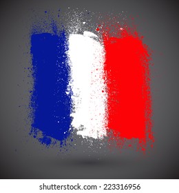 French grunge flag