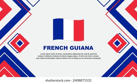 French Guiana Flag Abstract Background Design Template. French Guiana Independence Day Banner Wallpaper Vector Illustration. Background