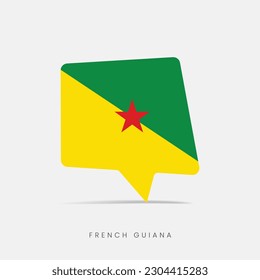 French Guiana flag bubble chat icon