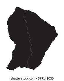 French Guiana - map