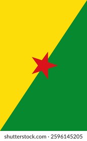 French Guiana Vertical Flag, Vertical Flag French Guiana