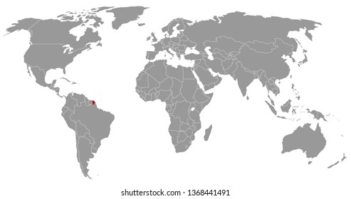 French Guinea on world map