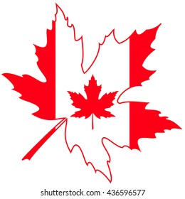 French 'Happy Canada Day' sticker card in vector format.