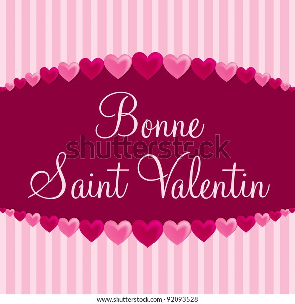 french-happy-valentines-day-heart-card-stock-vector-royalty-free-92093528