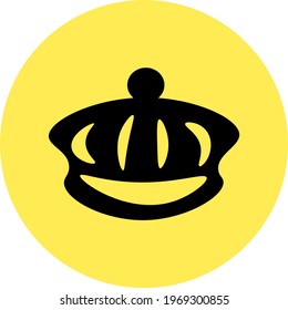French hat, icon illustration, vector on white background