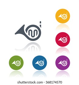 French horn icon