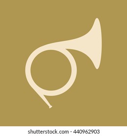 French Horn Icon. Eps-10.