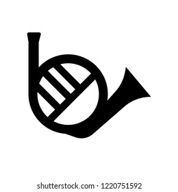 French horn icon. Trendy French horn logo concept on white background from Music collection. Suitable for use on web apps, mobile apps and print media.