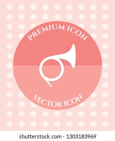 French Horn Icon for Web, Applications, Software & Graphic Designs.